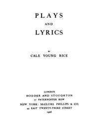 Cover of Plays and Lyrics — Key Ideas to Explore