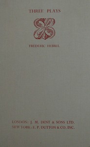 Cover of Three plays by Frederic Hebbel —...