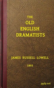 Cover of The old English dramatists — A C...