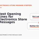 Best Opening Lines for Electronics Store Messages