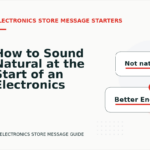 How to Sound Natural at the Start of an Electronics Store Message