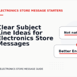 Clear Subject Line Ideas for Electronics Store Messages