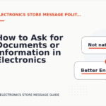 How to Ask for Documents or Information in Electronics Store Message English