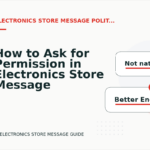 How to Ask for Permission in Electronics Store Message English