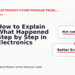 How to Explain What Happened Step by Step in Electronics Store Message English