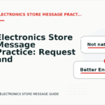 Electronics Store Message Practice: Request and Reply Examples