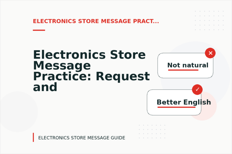 Electronics Store Message Practice: Request and Reply Examples Electronics Store Message Practice: Request and Reply Examples