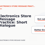 Electronics Store Message Practice: Short Dialogue Examples