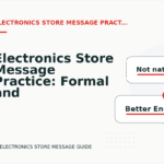 Electronics Store Message Practice: Formal and Friendly Versions