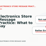 Electronics Store Message Practice: What to Say Instead