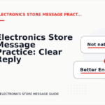 Electronics Store Message Practice: Clear Reply Patterns