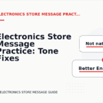 Electronics Store Message Practice: Tone Fixes for Real Situations