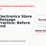 Electronics Store Message Practice: Before and After Corrections