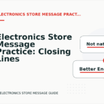 Electronics Store Message Practice: Closing Lines and Follow-Ups
